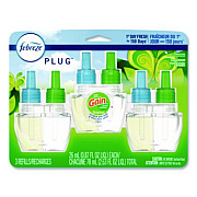 Febreze PLUG Air Freshener Refills, Gain Original, 0.87 oz, 3/Pack (54341EA)