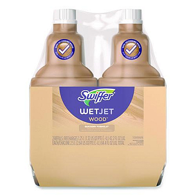 WetJet System Wood Cleaning Solution Refill, Woodsy Scent, 42.2 oz Bottle, 2/Pack (99925)