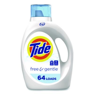 Tide Free and Gentle Liquid Laundry Detergent, 64 Loads, 84 oz Bottle (1389041828)