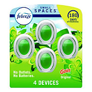 Febreze smallSPACES, Gain Original, 0.25 oz, 4/Pack (2573)