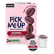 Pick Me Up Provisions Colombian Coffee K-Cups, 24/Box (5000381025)