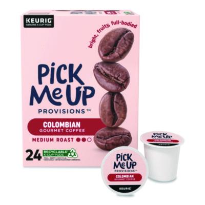 Pick Me Up Provisions Colombian Coffee K-Cups, 24/Box (5000381025)