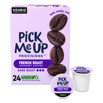 Pick Me Up Provisions French Roast Coffee K-Cups, 24/Box (5000381026)