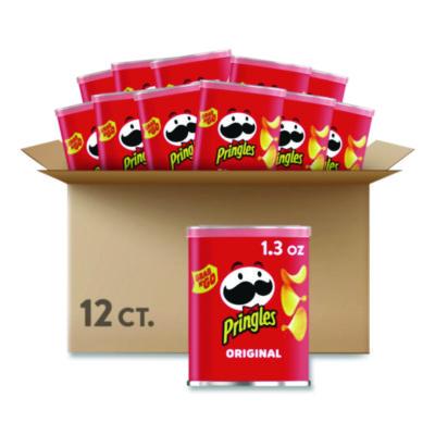Pringles Potato Chips, Original, 1.3 oz Can, 12/Box (KEE84557)
