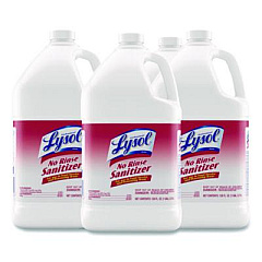 Professional LYSOL Brand No-Rinse Sanitizer Concentrate, Unscented, 128 oz Bottle (3624174389)