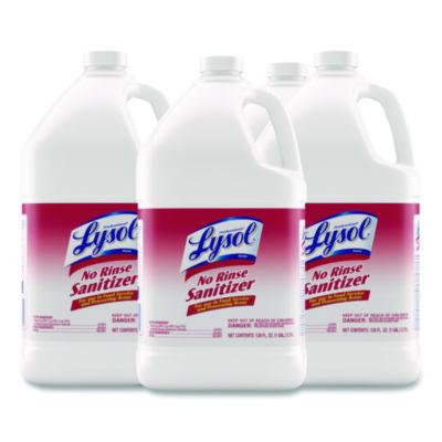 Professional LYSOL Brand No-Rinse Sanitizer Concentrate, Unscented, 128 oz Bottle (3624174389)