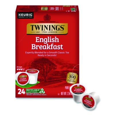 TWININGS Tea K-Cups, English Breakfast. 0.11, 24/Box (TNA85780)