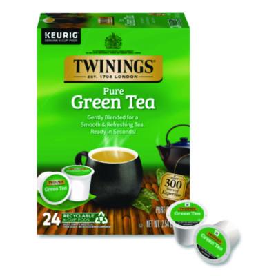 TWININGS Tea K-Cups, Green Tea, 0.11 oz, 24/Box (TNA85788)