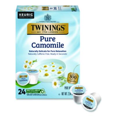 TWININGS Tea K-Cups, Pure Camomile, 0.11 oz, 24/Box (TNA85790)