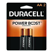 Duracell Power Boost CopperTop Alkaline AA Batteries, 2/Pack (MN1500B2Z)