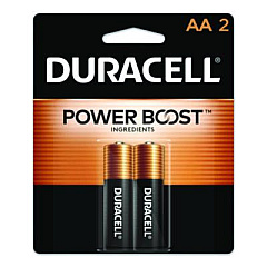 Duracell Power Boost CopperTop Alkaline AA Batteries, 2/Pack (MN1500B2Z)