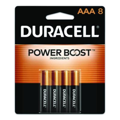 Duracell Power Boost CopperTop Alkaline AAA Batteries, 8/Pack, 40 Packs/Carton (MN2400B8ZCT)