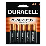 Duracell Power Boost CopperTop Alkaline AA Batteries, 8/Pack (MN1500B8Z)