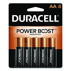 Duracell Power Boost CopperTop Alkaline AA Batteries, 8/Pack (MN1500B8Z)