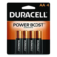 Duracell Power Boost CopperTop Alkaline AA Batteries, 224/Carton (MN1500B4ZCT)