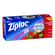 Ziploc Slider Storage Bags, Gallon, 9.5" x 2.63" x 10.56", Clear, 68 Bags (316489)