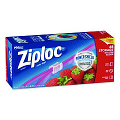 Ziploc Slider Storage Bags, Gallon, 9.5" x 2.63" x 10.56", Clear, 68 Bags (316489)