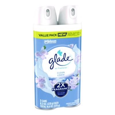 Glade Air Freshener, Clean Linen Scent, 8.3 oz, 2/Pack (346578PK)