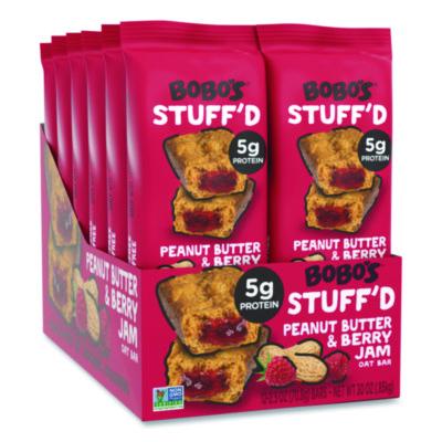 Bobo's Stuff'd Gluten-Free Peanut Butter and Berry Jam Oat Bar, 2.5 oz Bar, 12/Box (00103)