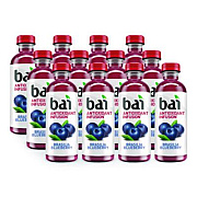Bai Antioxidant Infused Beverage, Brasilia Blueberry, 18 oz Bottle, 12/Carton (2712518)