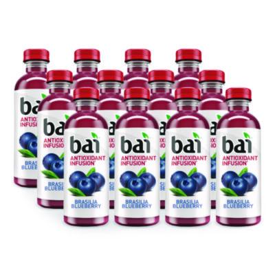 Bai Antioxidant Infused Beverage, Brasilia Blueberry, 18 oz Bottle, 12/Carton (2712518)