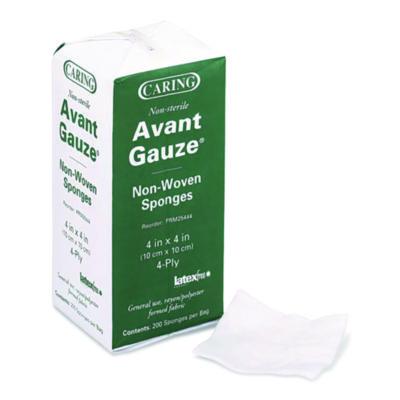 Medline Non-Woven Gauze Sponges, Non-Sterile, 4-Ply, 4 x 4, 200/Box (PRM25444)