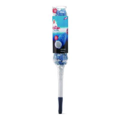 Mr. Clean SuperMop with Magic Eraser, 3.5" Blue Cotton Head, White Nylon Handle (949812)