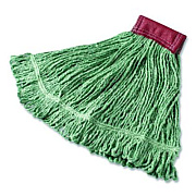Rubbermaid Commercial Super Stitch Blend Mop, Cotton/Synthetic, Green (FGD25306GR00)