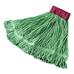 Rubbermaid Commercial Super Stitch Blend Mop, Cotton/Synthetic, Green (FGD25306GR00)
