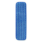 Rubbermaid Commercial HYGEN Microfiber Wet Mop Pad, 18", Blue (FGQ41000BL00)