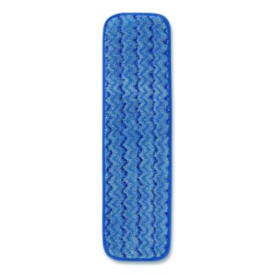 Rubbermaid Commercial HYGEN Microfiber Wet Mop Pad, 18", Blue (FGQ41000BL00)