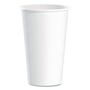 SOLO Paper Hot Cups, 16 oz, White, 50/Pack (316WPK)
