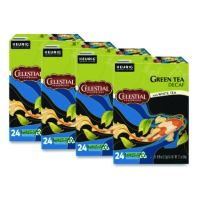 Celestial Seasonings Decaffeinated Green Tea K-Cups, 96/Carton (14737CT)