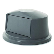 Rubbermaid Commercial BRUTE Dome Top Swing Door Lid for 32 gal Waste Containers, 22.75" Diameter x 12.25h, Gray (263788GY)