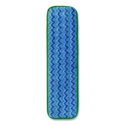 Rubbermaid Commercial Microfiber Wet Mopping Pad, 18.5" x 5.5" x 0.5", Green, 12/Carton (Q410GRECT)