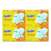 Swiffer Refill Dusters, Dust Lock Fiber, Light Blue, Unscented, 10/Box, 4 Box/Carton (21459CT)