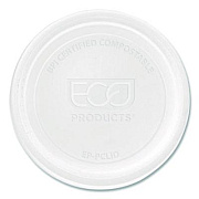 Eco-Products Compostable Clear PLA Plastic Portion Cup Lids, Fits 2 oz to 4 oz Portion Cups, Clear, 2,000/Carton (EPPCLID)
