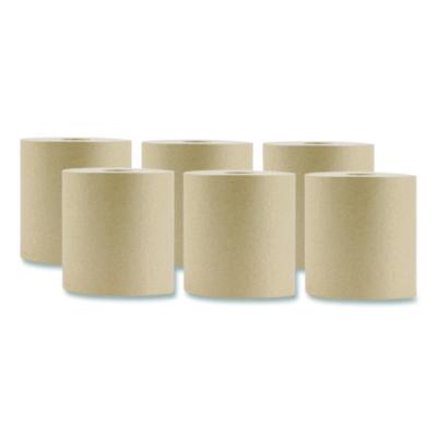 BASELINE Hardwound Towel, 1-Ply, Brown, 800 ft, 6 Rolls/Carton (55583)