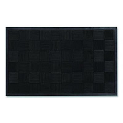 Guardian Parquet Scraper Mat, Black Blade Ribbed Rubber Surface, 36" x 60" (PARQUET3X5)