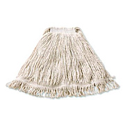 Rubbermaid Commercial Super Stitch Cotton Looped End Wet Mop, Large, 1" White Headband (FGD11306WH00)