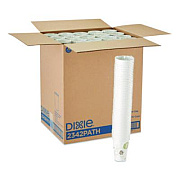 Dixie Pathways Paper Hot Cups, 12 oz, White/Brown, 50/Sleeve, 20 Sleeves/Carton (2342PATH)