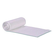 Boardwalk Low-Density Waste Can Liners, 32 gal, 0.9 mil, 33 x 44, Clear, Perforated Roll, 5 Bags/Roll, 20 Rolls/Carton (334409CL)