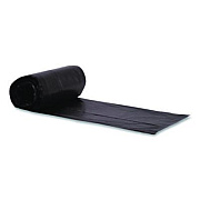 Boardwalk High-Density Can Liners, 60 gal, 22 mic, 38 x 60, Black, Perforated Roll, 150/Carton (385822K)