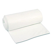 Boardwalk High-Density Can Liners, 45 gal, 12 mic, 40 x 48, Natural, Perforated Roll, 250/Carton (404812N)