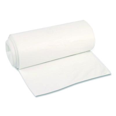 Boardwalk High-Density Can Liners, 45 gal, 12 mic, 40 x 48, Natural, Perforated Roll, 250/Carton (404812N)