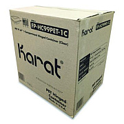 Karat PET Plastic Hinged Container, 9 x 9 x 3.6, Clear, Plastic, 100/Pack, 2 Packs/Carton (FPHC99PET1C)