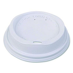 Hot Beverage Paper Cup Lids 10 oz, Fits FLAVIA 10 oz Paper Cup, White, 100/Sleeve, 10 Sleeves/Carton (25200019)