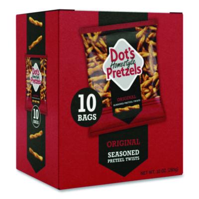 Dot's Pretzels Original Pretzels, 1 oz Bag, 10/Box (DDP71943)