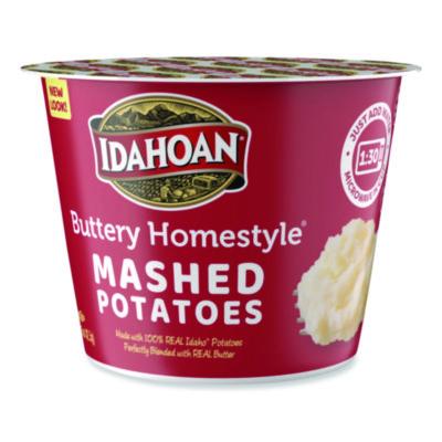 Idahoan Buttery Homestyle Mashed Potatoes, 1.5 oz Cup, 10/Carton (IDA33141)