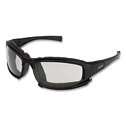 KleenGuard V50 Calico Safety Eyewear with Head Strap, Black Full Frame, Clear Dual Anti-Fog Lens (25672EA)